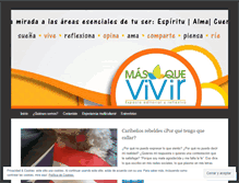 Tablet Screenshot of masquevivir.com